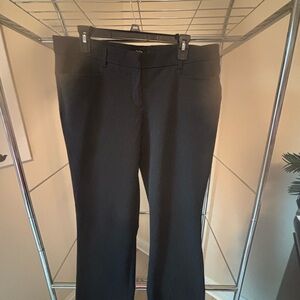 Dalia Sharp Black Trousers medium weight of polyester, rayon and spandex mix.
